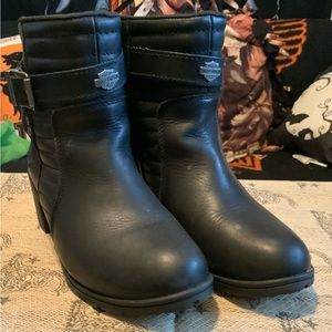 Harley-Davidson Black Ankle Boots